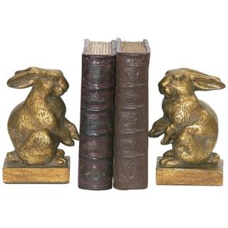 Set of 2 Baby Rabbit Bookends   #V5164