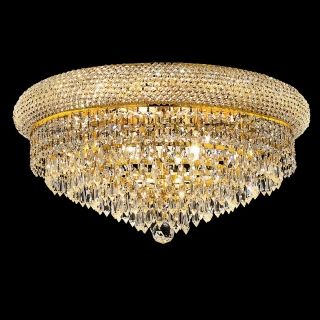 Primo Royal Cut Crystal and Gold 20" Wide Ceiling Light   #Y3811