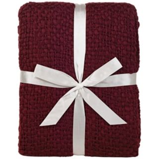 Tobias Collection Brick Red Throw   #M3589