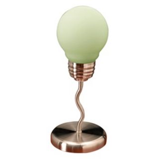 Green Light Bulb Accent Lamp   #M1605