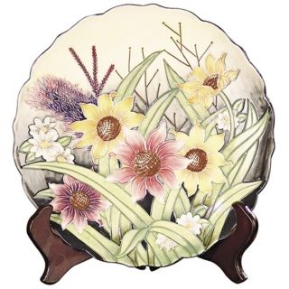 Dale Tiffany English Garden Floral Porcelain Charger   #X5536