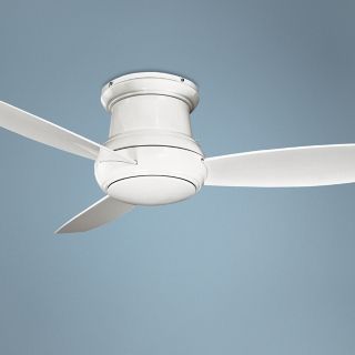 52" Minka Concept II Wet Location White Hugger Ceiling Fan   #62454