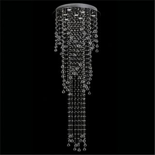Clear Pouring Crystal 7 Light Chandelier   #P3965