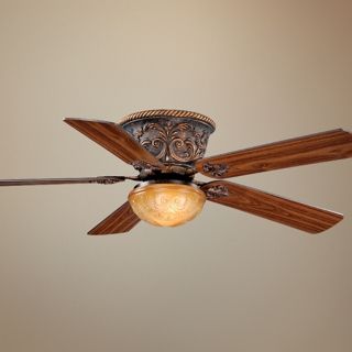 52" Vaxcel Corazon Aged Bronze Hugger Ceiling Fan   #41357