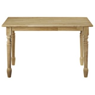 Natural Finish Solid Wood Dining Table   #U4179