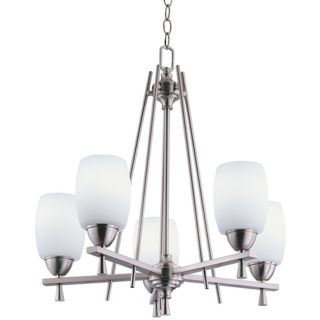 Ferros Collection ENERGY STAR Brushed Nickel Chandelier   #30893