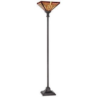 Quoizel Stephen Tiffany Style Torchiere Floor Lamp   #V9436