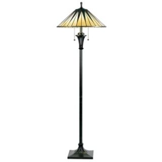 Gotham Tiffany Style Downbridge Floor Lamp   #13893