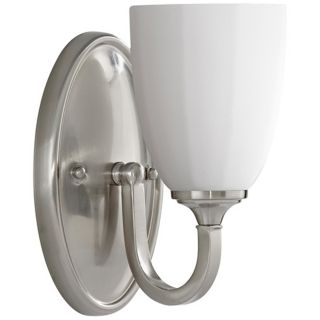 Murray Feiss Perry 8 3/4" High Brushed Steel Wall Sconce   #R9536