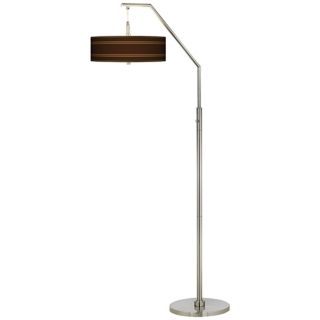 Saratoga Stripe Giclee Shade Arc Floor Lamp   #H5361 P2528