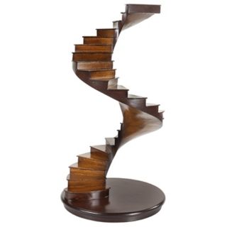 Spiral Stairs Wood Decor Accent   #K2443