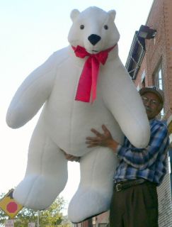 Giant 5 Feet Tall Stuffed Polar Bear Large Big Plush