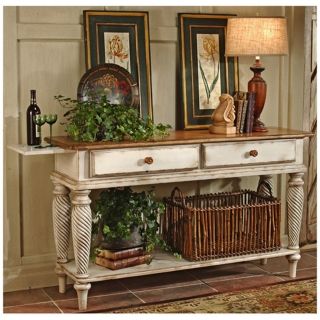 Hillsdale Wilshire White Finish Legs Sideboard Table   #T5549