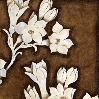 Floral Quartet II Giclee 16" Square Canvas Wall Art   #N1646