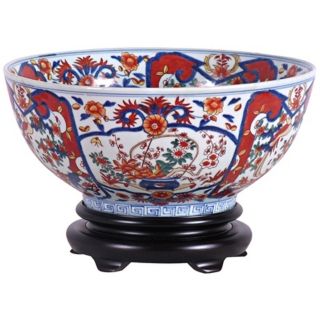 Imari Porcelain Bowl with Base   #V2638