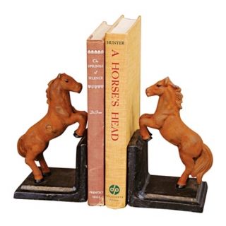 Cast Iron Horse Bookends   #J5662