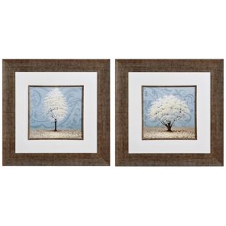 Uttermost Set of 2 Blue Radiance 24 1/2 Wide Wall Art   #V3895