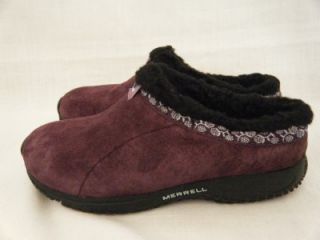 NWT Merrell Junior Girls Slip on Shoes Clogs Sheepskin Lining Size 3