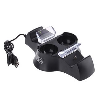 EUR € 19.68   Quad laadstation voor PS3 draadloze controller en MOVE