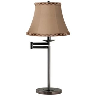 Toffee Bell Shade Bronze Swing Arm Desk Lamp Base   #41165 V3724