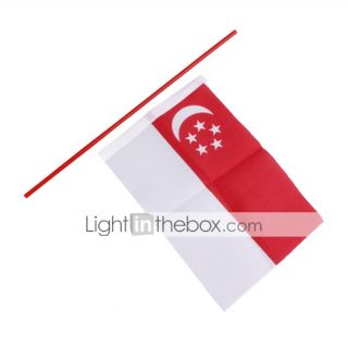 EUR € 1.83   bandeira de Cingapura grande 21,5 centímetros , Frete
