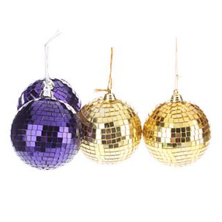 USD $ 7.39   Shiny Finish Mirror Balls Christmas Tree Ornament 3 (80mm