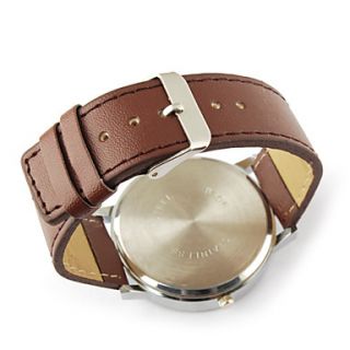 EUR € 6.80   pu band grote wijzerplaat quartz horloge voor vrouwen