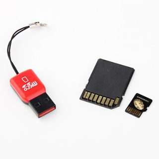 USD $ 23.69   16GB MicroSDHC Memory Card with USB MicroSD Reader and