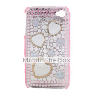 USD $ 3.79   Protective PVC Case with Jewel Cover for IPhone4,