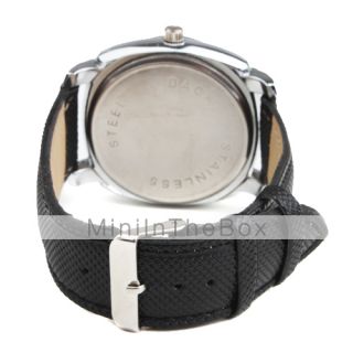 USD $ 5.79   Fashionable Quartz Wrist Watch with Black PU Band,