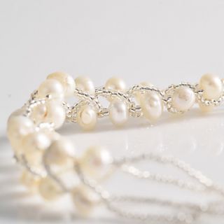 USD $ 3.89   Womens Irregular Weaving Pearl Bracelet,