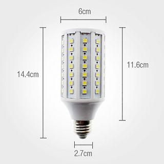 USD $ 18.99   E27 15W 86x5050 SMD 1200 1260LM 6000 6500K Natural White