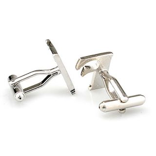 EUR € 8.73   letra f cufflinks unisexo, Frete Grátis em Todos os