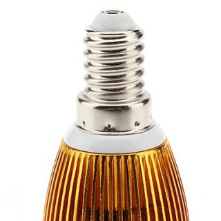 270LM 3000 3500K Warm White Light Golden Shell LED Ball Bulb (85 265V