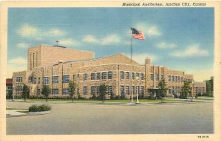 KS Junction City Municipal Auditorium Mail 1950 T39189