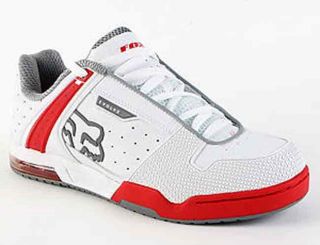 Fox Riders Red White Evolve Skater Skateboard Motorcross Shoes Mens 9