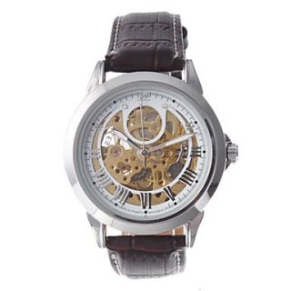 EUR € 17.84   Mannen PU Analoog Mechanical Wrist Watch (Brown