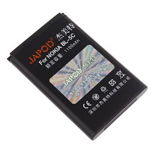 Japod BL 5C Replacement 3.7V 1100mAh Li Ion Battery for Nokia 1100/N91