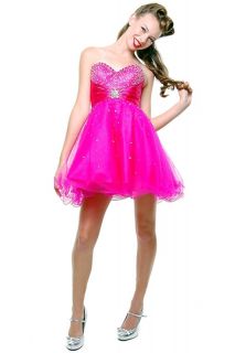 Strapless Cocktail Party Junior Prom Dress 5697