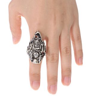 EUR € 2.93   Sorcerer Shape Tibetaans Zilver Verstelbare Ring