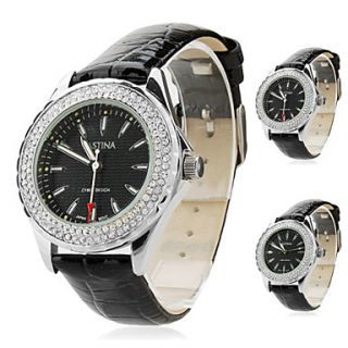 USD $ 8.99   Womens Fashionable PU Analog Quartz Wrist Watch gz1215