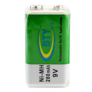 EUR € 4.87   280mAh Ni MH batería recargable de 9V, ¡Envío Gratis