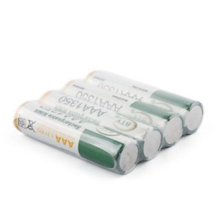 USD $ 2.89   4 x 1350mAh BTY Ni MH AAA 1.2V Rechargeable Battery,