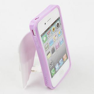 Anaglyph Angel Patterned Silicone Protective Case for iPhone 4 and 4S