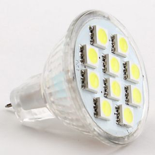 mr11 5050 SMD 10 led ampoule blanche 100 120lm de lumière (12v, 1.5