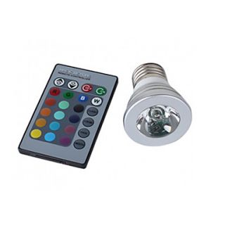 USD $ 13.49   E27 3W RGB Light Remote Controlled LED Spot Bulb (110