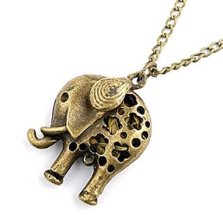 EUR € 2.66   Collier éléphant antique en cuivre creux out