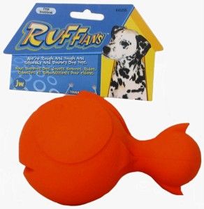 JW Pet Tough by Nature Ruffians Squeakin Dog Chew Toy Fish 7