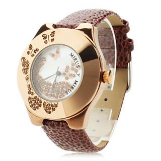 EUR € 13.33   PU Analog Quartz Armbåndsur med Sommerfugl Logo til