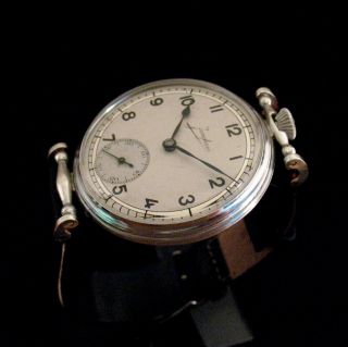 RARE Aged Beautiful Junghans Watch Original Dial Old Case Military